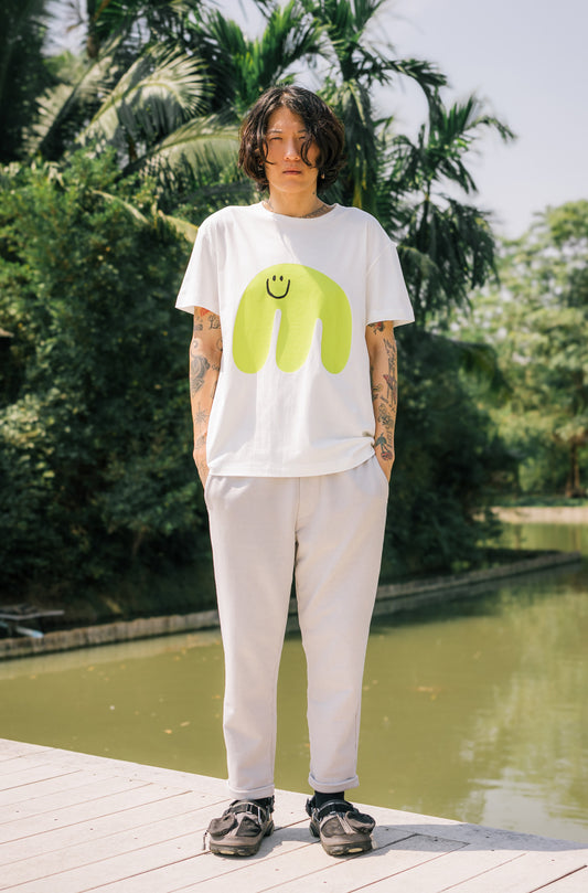 Short Sleeve Graphic T-Shirt 'Monster' - OE Recycled Cotton Material