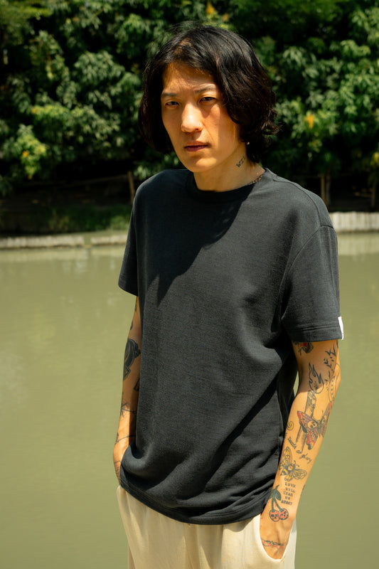 Short Sleeve T-Shirt - Recycled SILK & Nativa WOOL Material