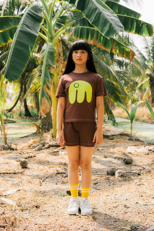 Short-Sleeve T-Shirt [Kids] 'Monster' - OE Recycled Cotton Material
